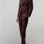 Men's Burgundy Notched Lapel Suit Slim Fit (3 PCS)