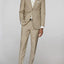 Men's Beige Notched Lapel Suit Slim Fit (2 PCS)