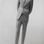 Men's Light Gray Notched Lapel Suit Slim Fit (2 PCS)
