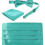 Men's Adjustable Satin and Paisley Cummerbund Set