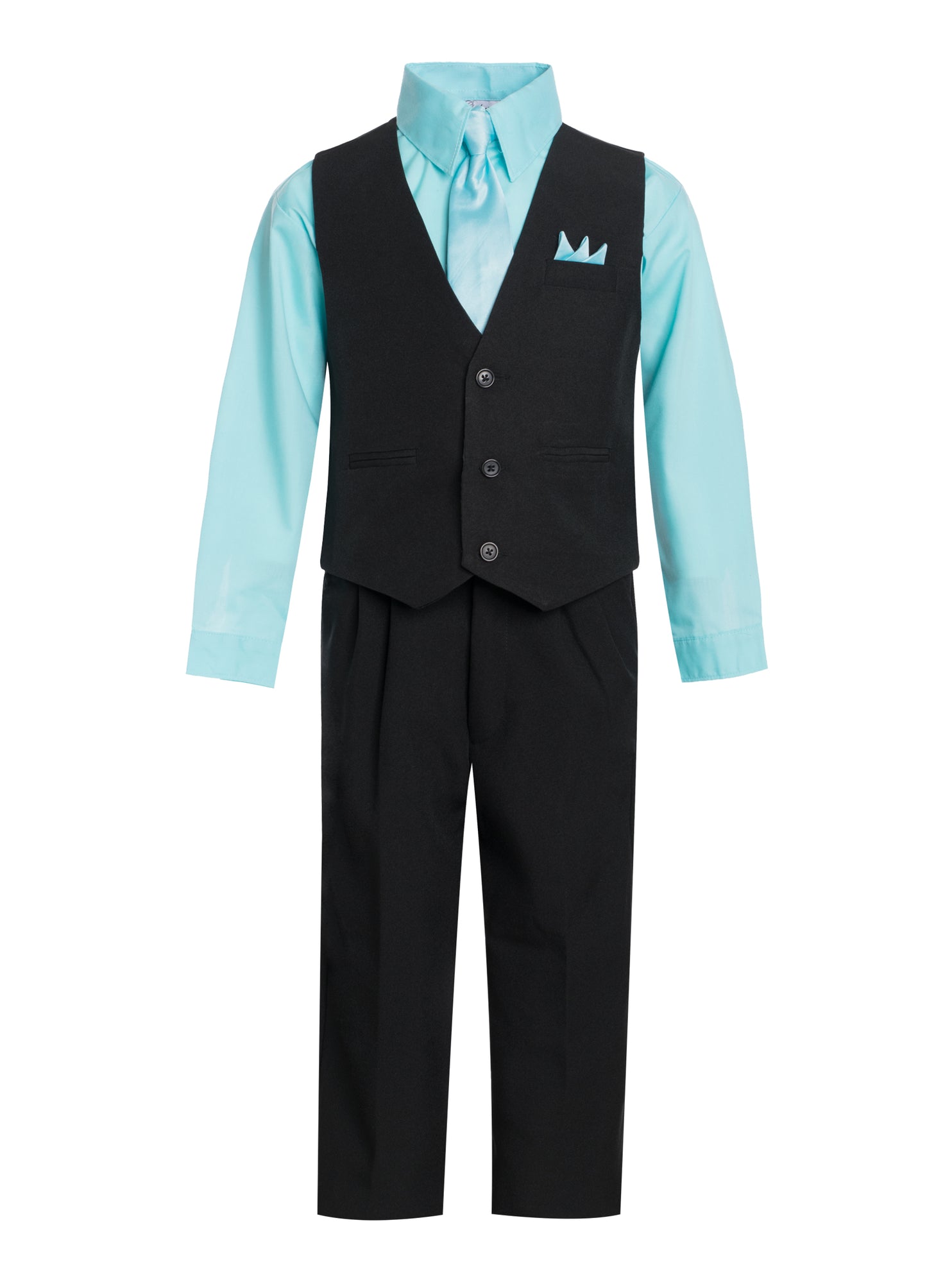 V-1288 Boys formal vest set with tie (4 pcs) S-XL AND 2-20