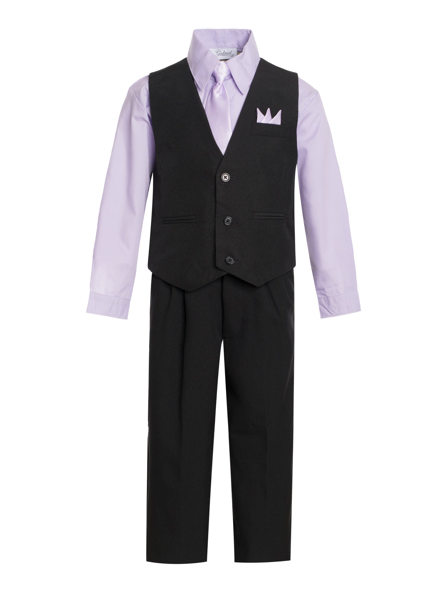 V-1288 Boys formal vest set with tie (4 pcs) S-XL AND 2-20