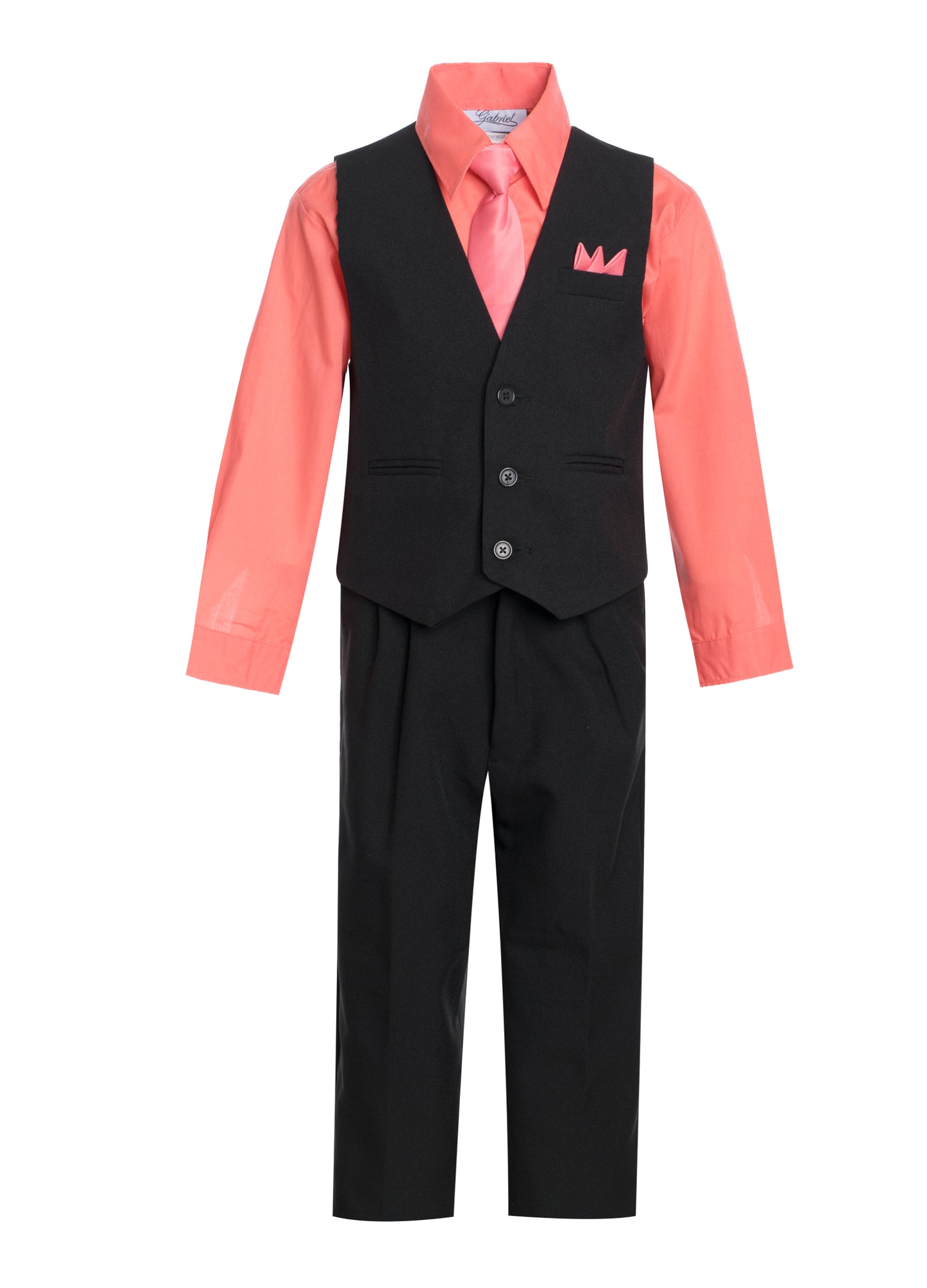 Boys formal vest set with tie (4 pcs)