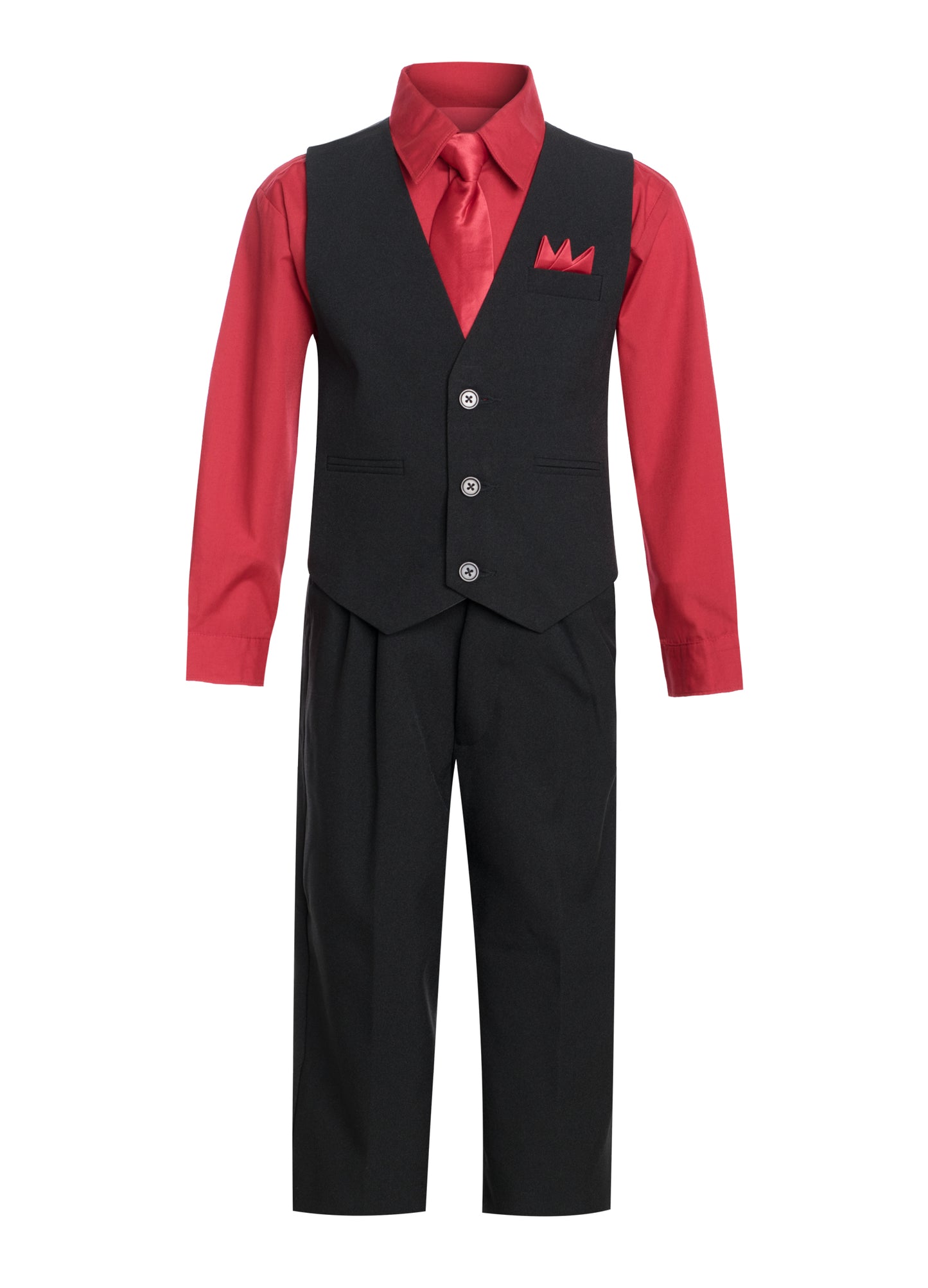 Boys formal vest set with tie (4 pcs)