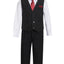 Boys formal vest set with tie (4 pcs)