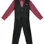 Boys formal vest set with tie (4 pcs)