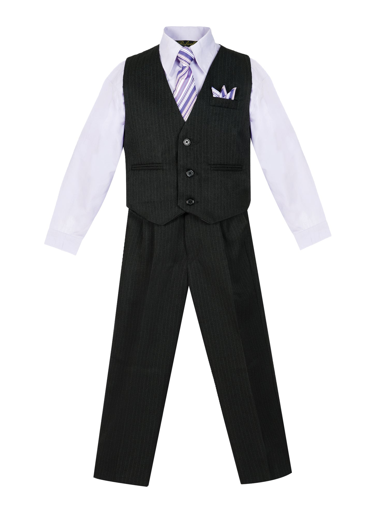 Boys formal vest set with tie (4 pcs)