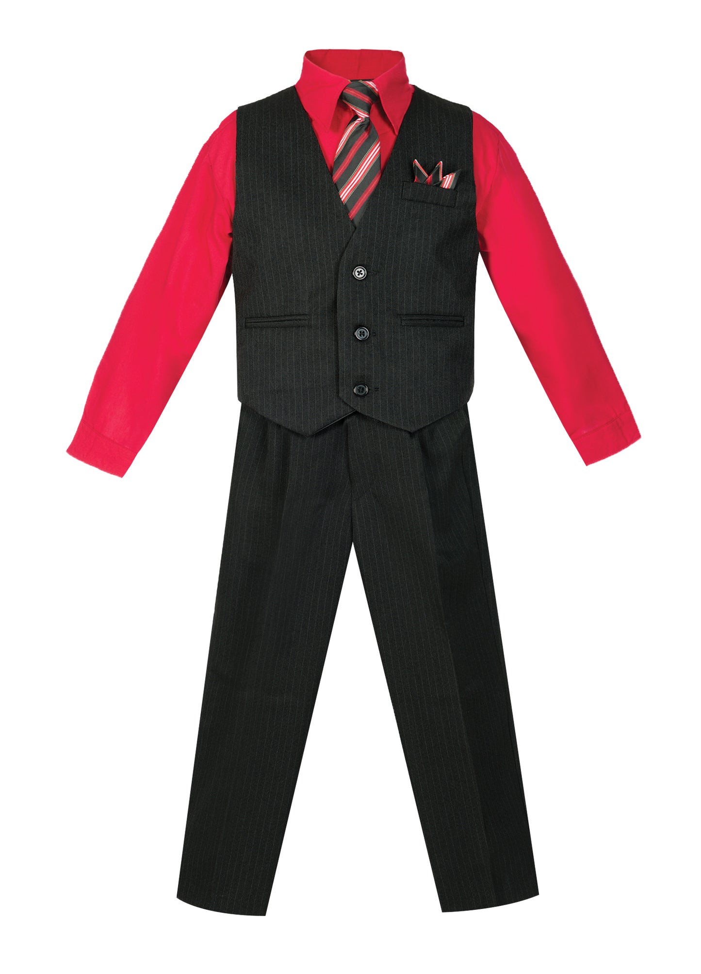 Boys formal vest set with tie (4 pcs)