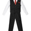 Boys formal vest set with tie (4 pcs)