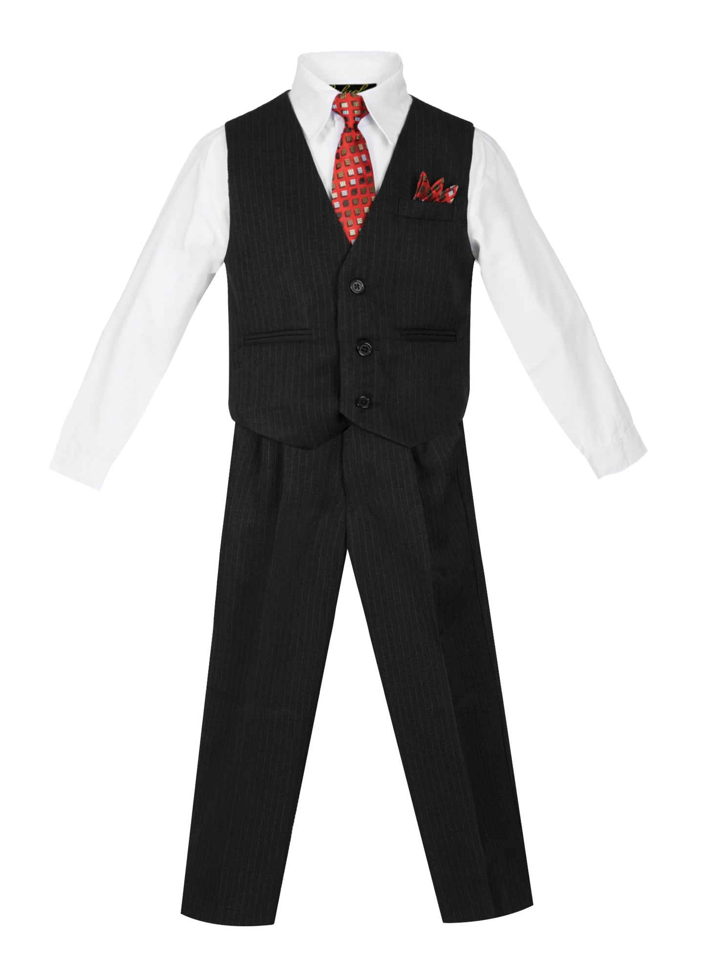 Boys formal vest set with tie (4 pcs)