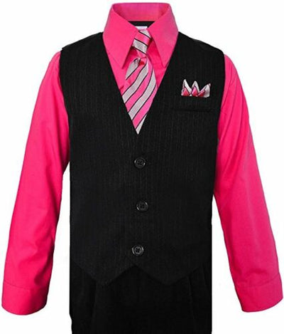 Boys formal vest set with tie (4 pcs)