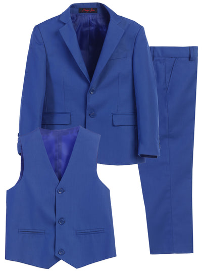 Boys formal Royal Blue regular suit (7 pcs)