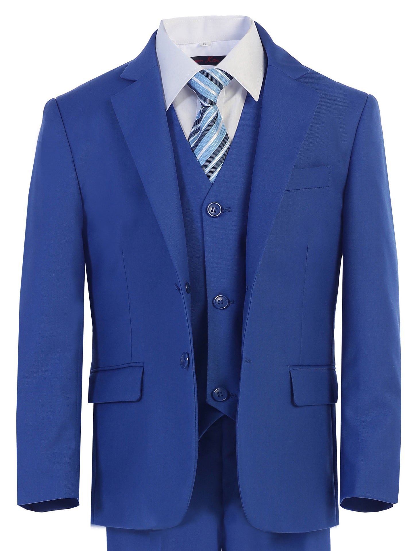 Boys formal Royal Blue regular suit (7 pcs)