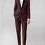 Men's Burgundy Shawl Lapel Suit Slim Fit (2 PCS)