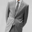 Men's Light Gray Notched Lapel Suit Slim Fit (2 PCS)