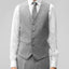 Men's Light Gray Notched Lapel Suit Slim Fit (3 PCS)