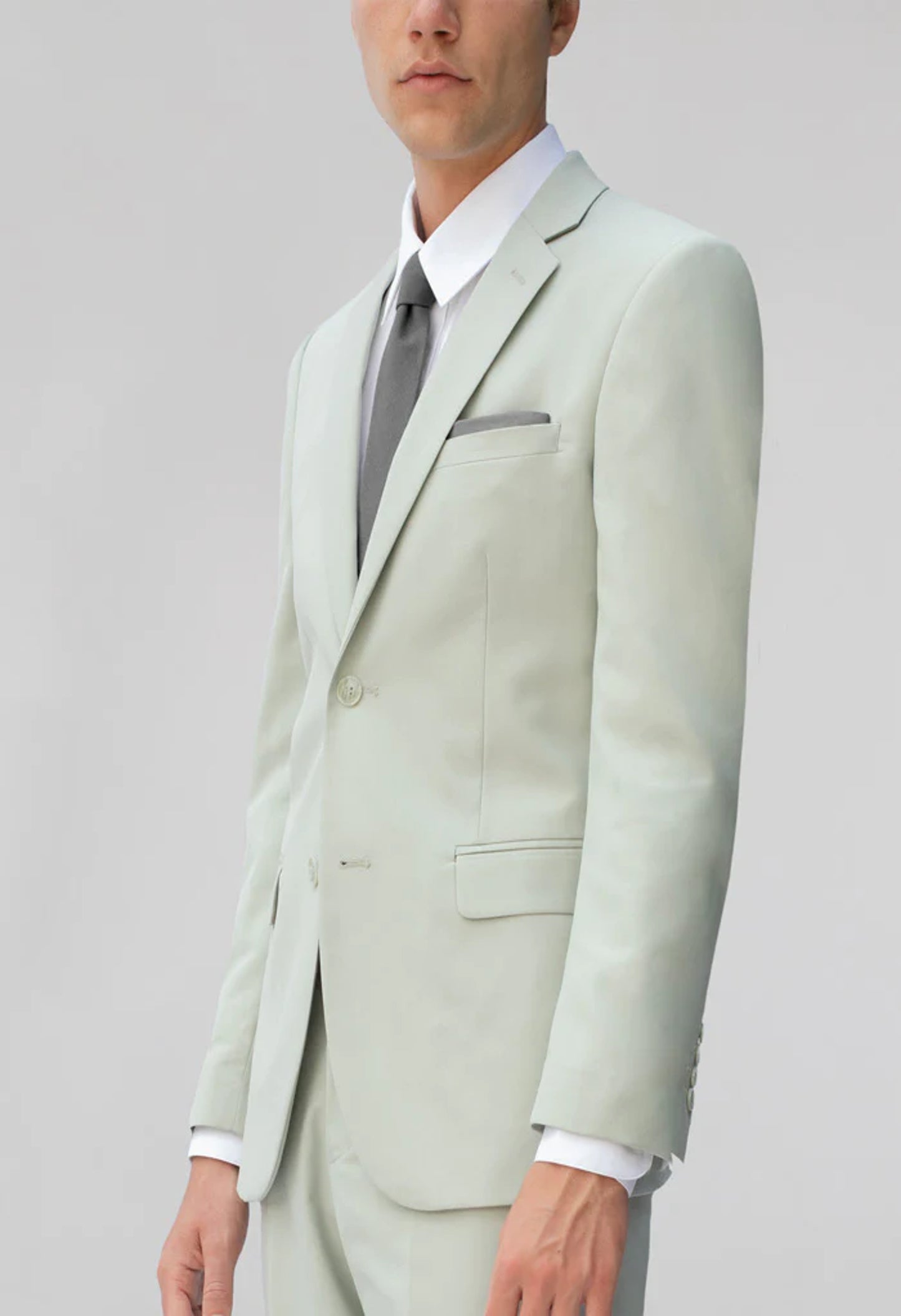 Men's Pastel Notched Lapel Suit Slim Fit (2 PCS)