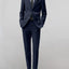 Men's Navy Notched Lapel Suit Slim Fit (2 PCS)