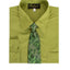 Boys formal dress shirt with striped tie