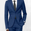 Men's Light Navy Notched Lapel Suit Slim Fit (2 PCS)