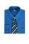 Boys formal dress shirt with striped tie